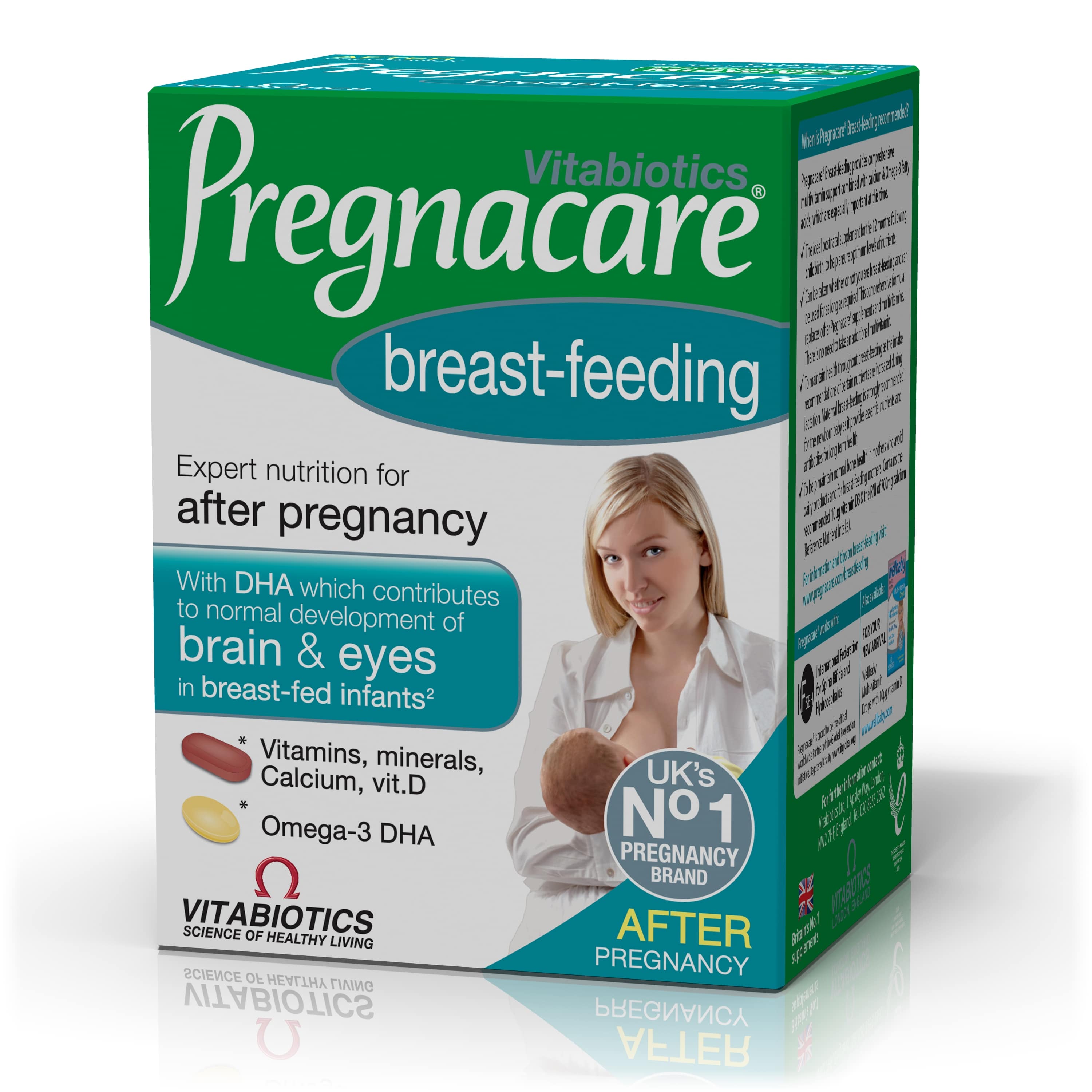 Vitabiotics Pregnacare Breast Feeding Enisxymenh Frontida Gia Thn Periodo Toy 8hlasmoy 84tabs Caps Wecare Pharmacy