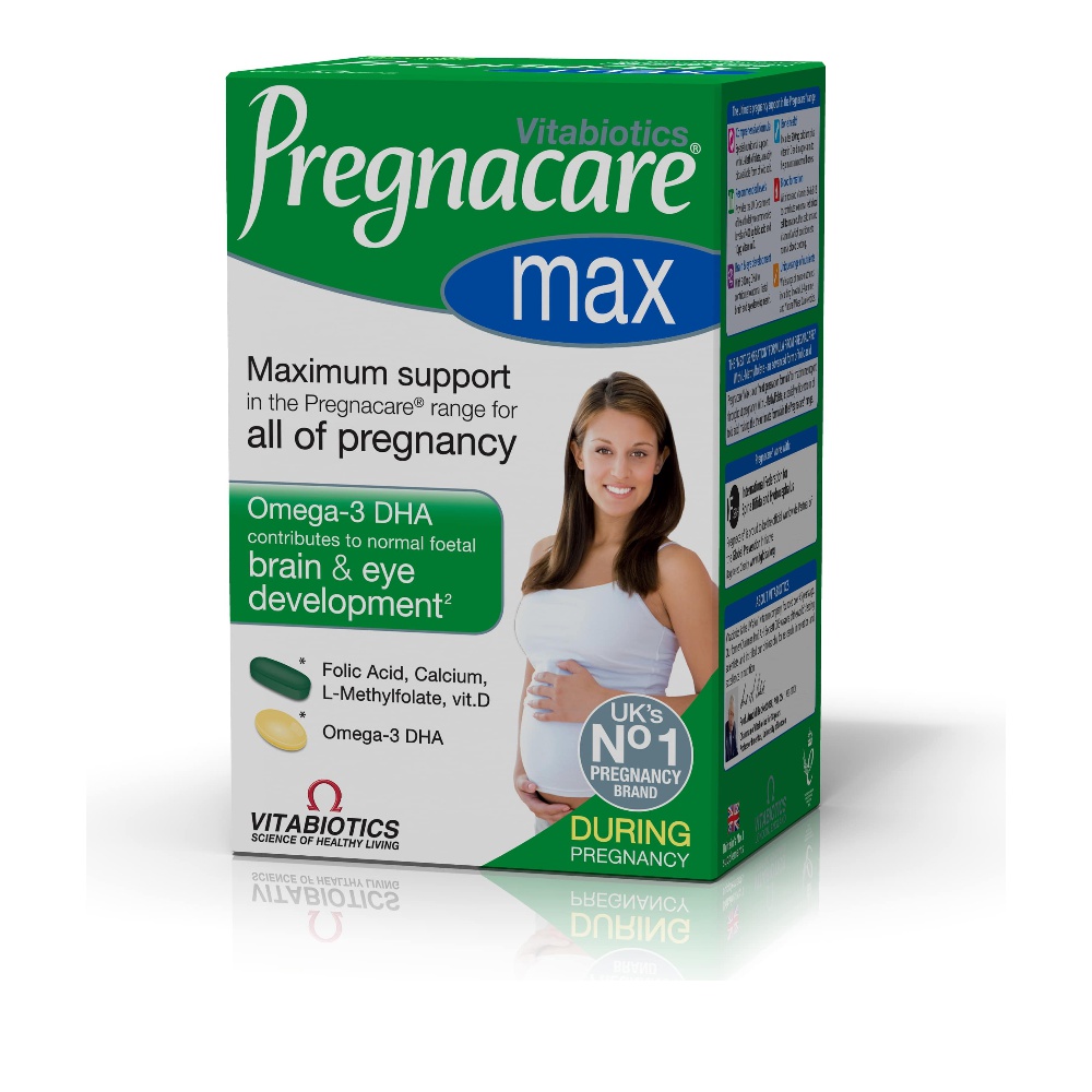 Vitabiotics Pregnacare Max Megisth Yposthri3h Gia Thn Egkymosynh 84tabs Wecare Pharmacy