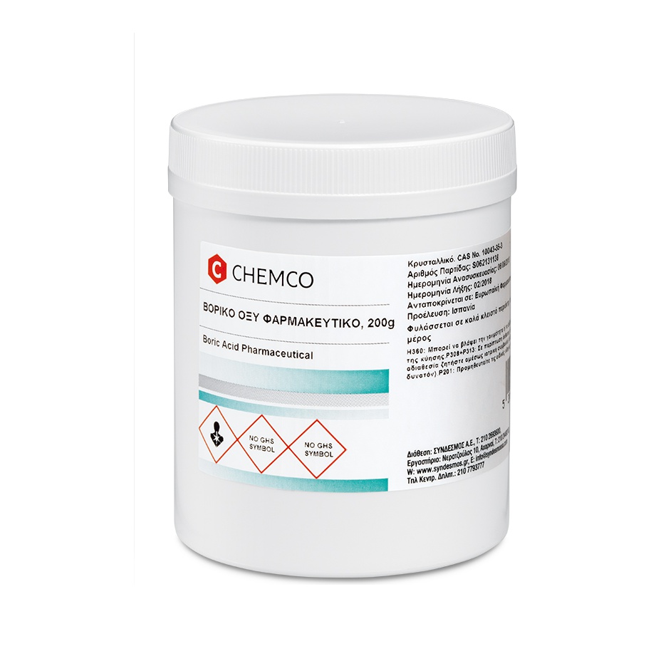 Chemco Acid Boric Crystal Ph.Eur. 200Gr | Wecare.gr