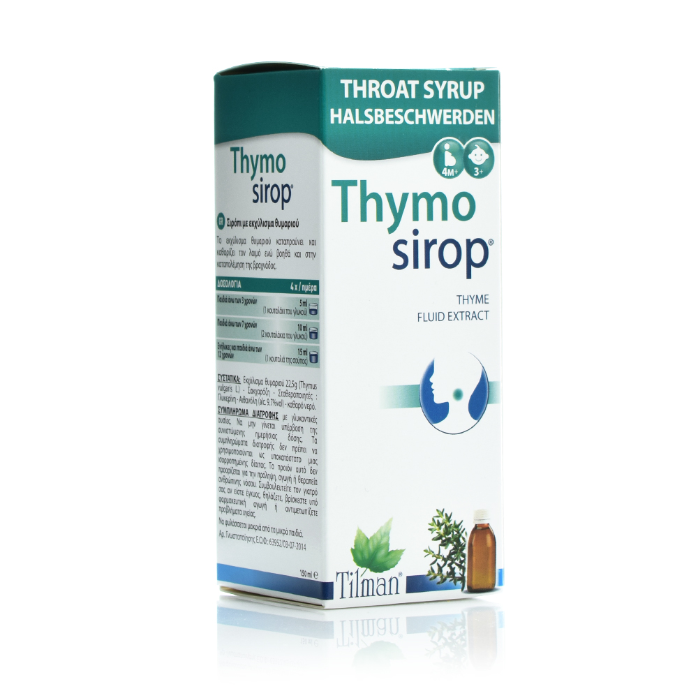 Pharmaten Tilman Thymo Sirop, Σιρόπι για τον Λαιμό 150ml | Wecare.gr