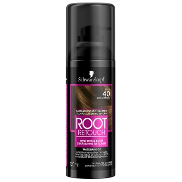Schwarzkopf Root Retoucher Καστανό Σκούρο Spray Κάλυψης Ρίζας