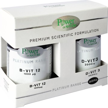 Power Health Promo Platinum Range B-Vit 12 1000mg 60 caps & D-Vit 3 2000iu 20 Tabs