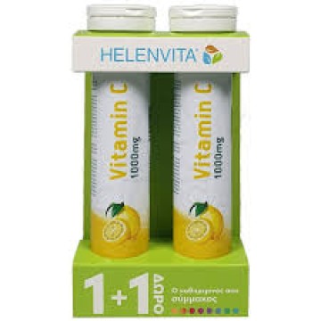 Helenvita Promo Vitamin C 1000mg με Γεύση Λεμόνι 2x20 Αναβράζοντα Δισκία