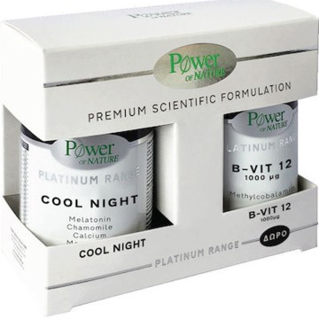 Power Health Promo Platinum Range Cool Night 30 κάψουλες & Platinum Range B-Vit 12 1000μg 20 ταμπλέτες