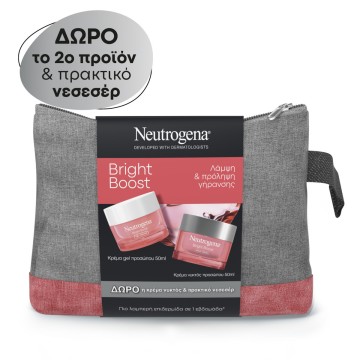 Neutrogena Promo Bright Boost Gel Cream 50ml & Night Cream 50ml & Νεσεσέρ